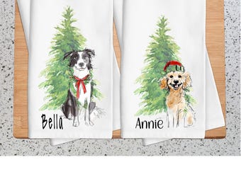 Personalisierte Hunderasse Küchentuch, Haustier-Liebhaber Weihnachtsgeschenk