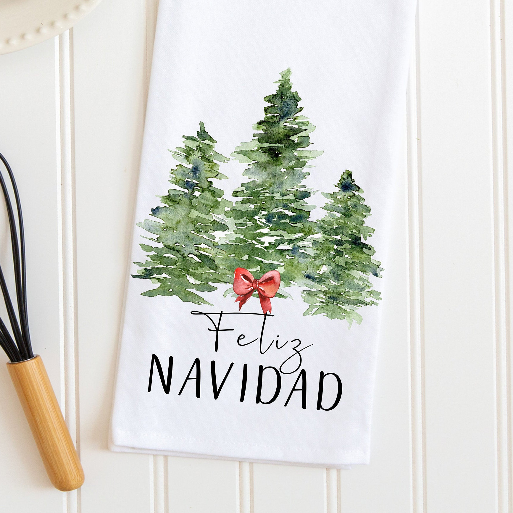 Home for the Holidays Custom Christmas Kitchen Tea Towels