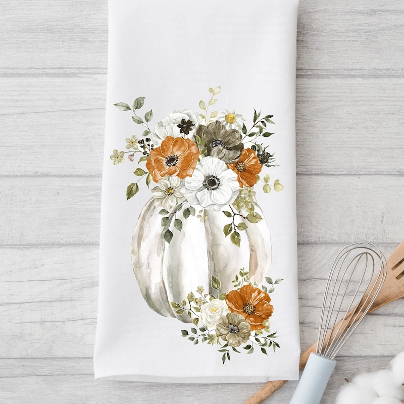 Flour Sack Tea Towel Fall - Etsy