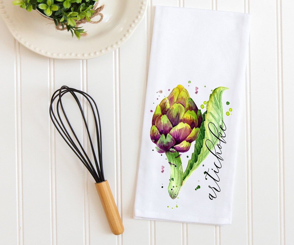 Vegetable Decorative Kitchen Tea Towels Carrots Corn Beets Etsy