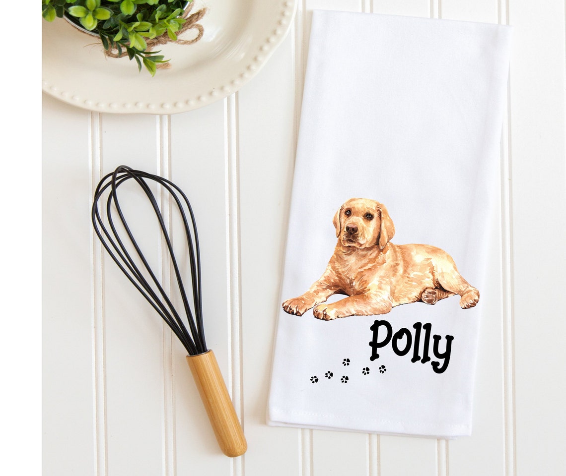 Personalized Pet Tea Towel Dog Breeds Customized Dog Towels Etsy