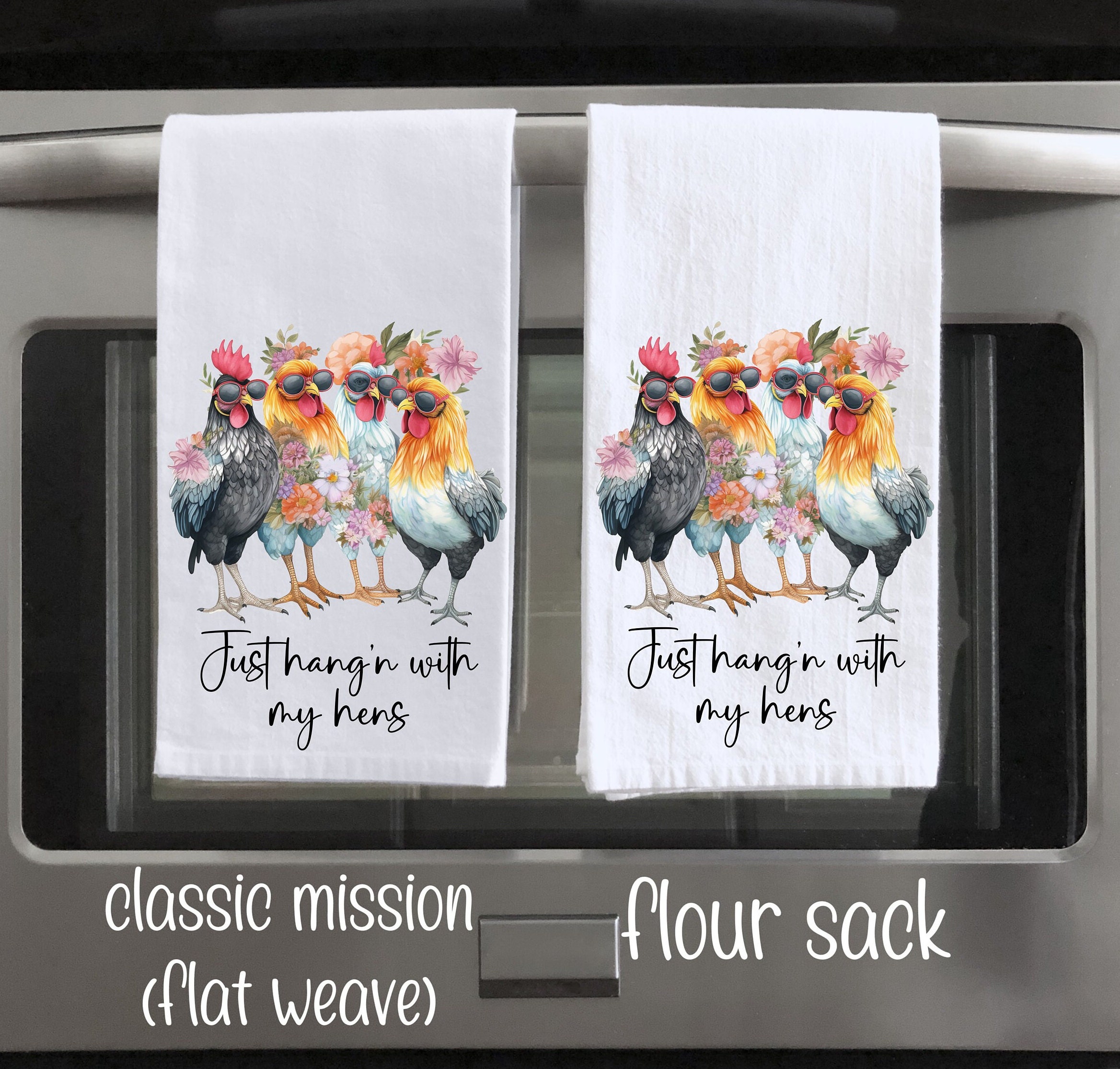 Hen Decorative Kitchen Towels made in Brazil