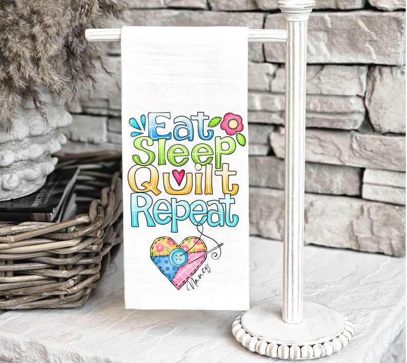 Secondfloorplease Tea Towel