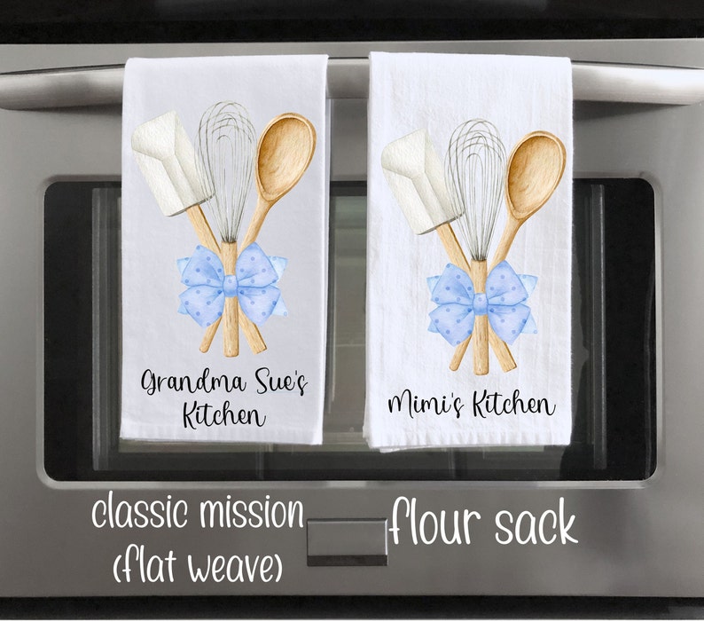 Personalized Dish Towel Custom Tea Towel Personalized Etsy