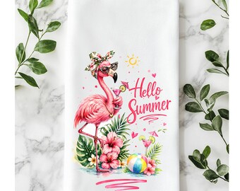 Tropischer Sommer-Flamingo, Cocktails & Wasserball-Kollektion, Party-Gastgeberin-Geschenk