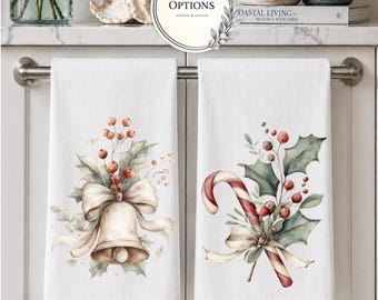Vintage Weihnachtsgeschirrtücher, Vintage Designs, Weihnachtsgeschenk, Urlaub Küchen Dekor, Küchentuch