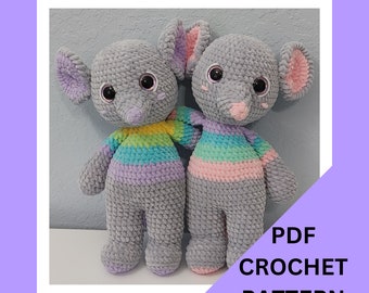 Amigurumi Mouse Crochet Pattern: "Nibble" PDF Toy Pattern