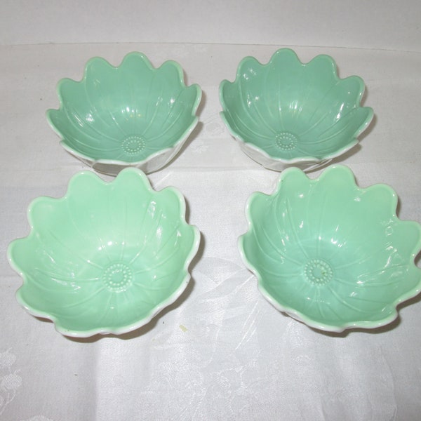Jadeite Lotus Bowls Etsy