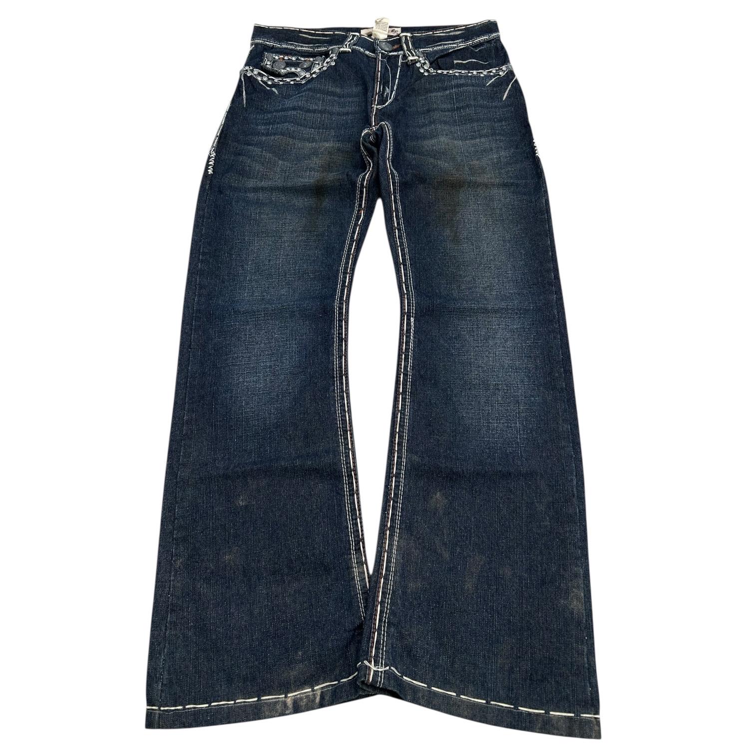 【archive USA製】 LAGUNA BEACH flaredenim Vintage Flared Laguna Embellishment Jeans / Size W33 - Etsy