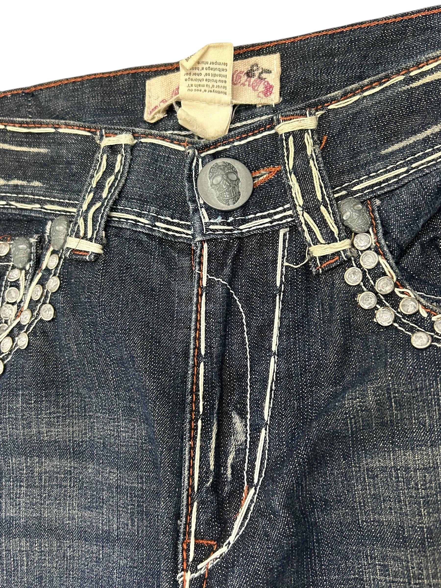 Vintage Flared Laguna Embellishment Jeans / Size W33 - Etsy