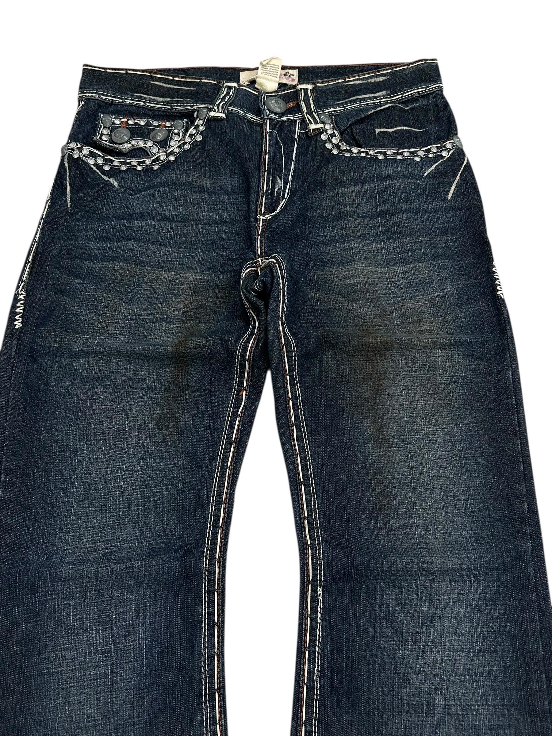 Vintage Flared Laguna Embellishment Jeans / Size W33 - Etsy