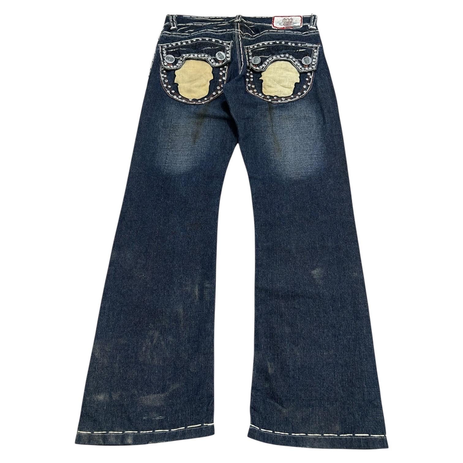 Vintage Flared Laguna Embellishment Jeans / Size W33 - Etsy