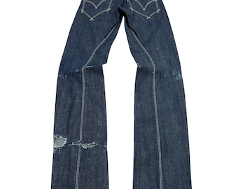 Rare Levi's Engineered Twisted Leg Dark Blue Indigo Denim Jeans