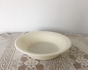 Vintage TM REG "Little Joe" Soplador de vidrio de vidrio de leche Opalware Tazón de servir plato hecho en EE.UU. - Pyrex