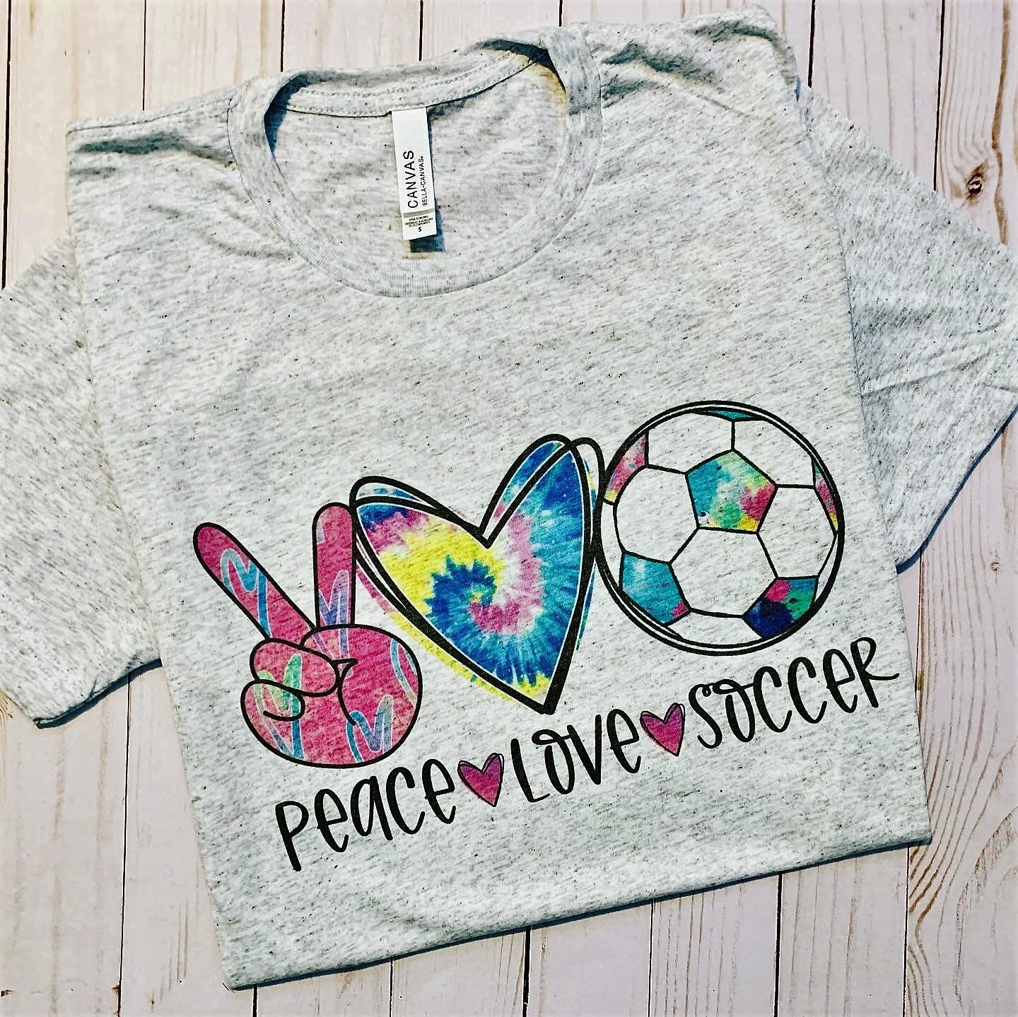 Peace Love Soccer Tshirt/Sweatshirt Etsy Nederland