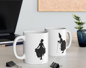 Disney Cinderella and her Fairy Godmother Ceramic Mug, 11oz or 15oz - Gift for Disney Fans, Disney Princess Gear, Disney Princess Cup