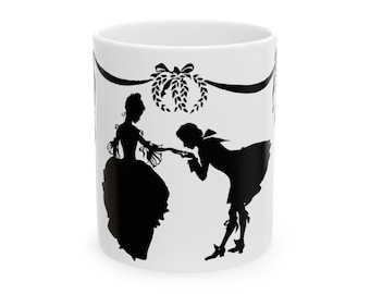 Cinderella and Prince Charming Disney Coffee Mug, 11oz or 15oz - Fairytale Coffee Cup, Disney Princess Gear, Ceramic Coffee Mug