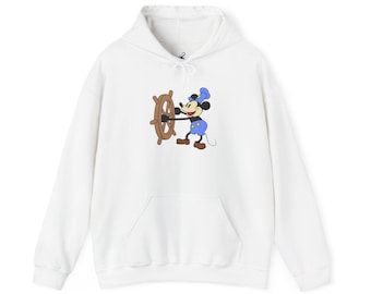 Klassischer Micky Maus Hoodie | Unisex Disney Kapuzen-Sweatshirt | Süßer Cartoon Charakter Pullover