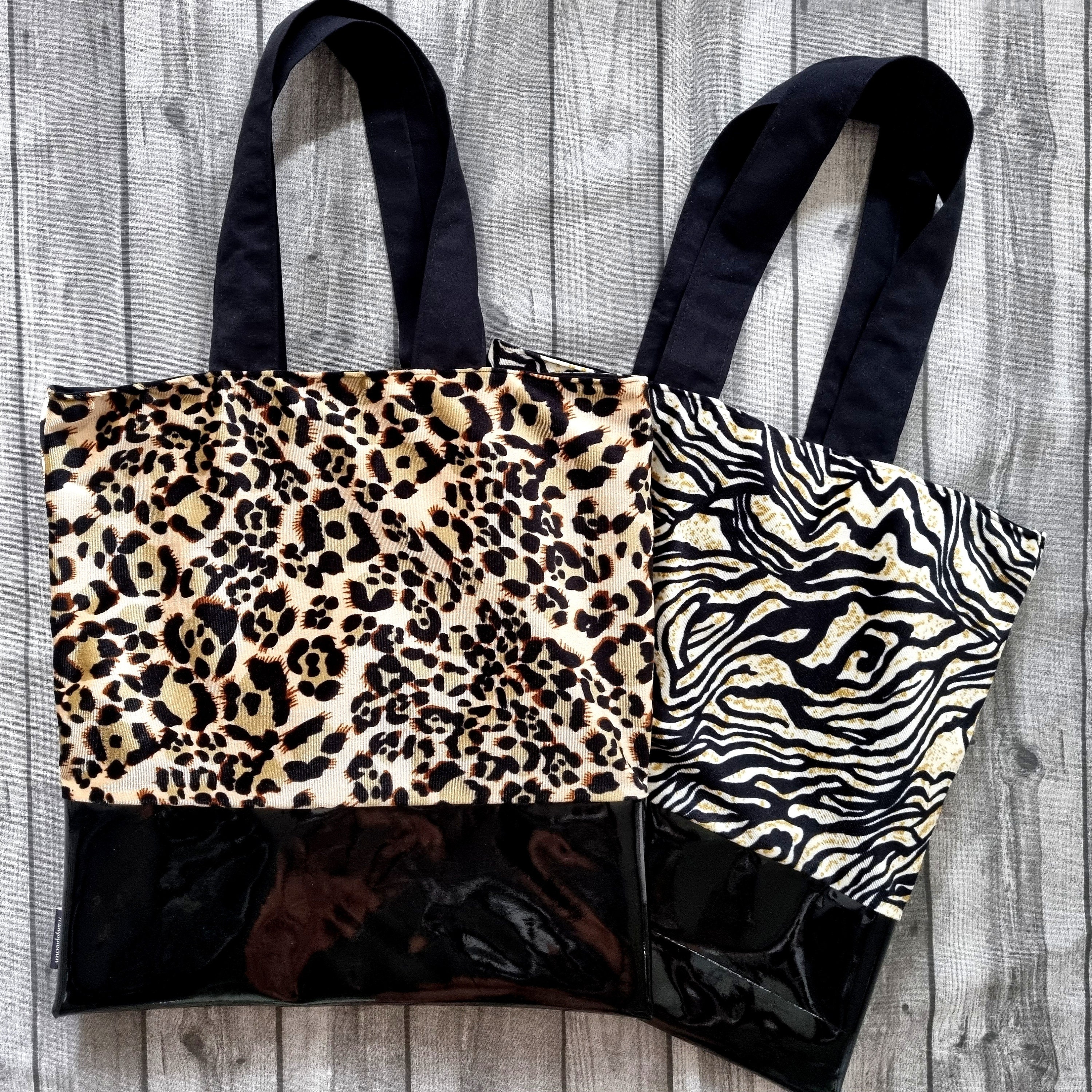 Leopard - Reusable Cotton Laundry Bag Set of 5 bags(23X18 Inches