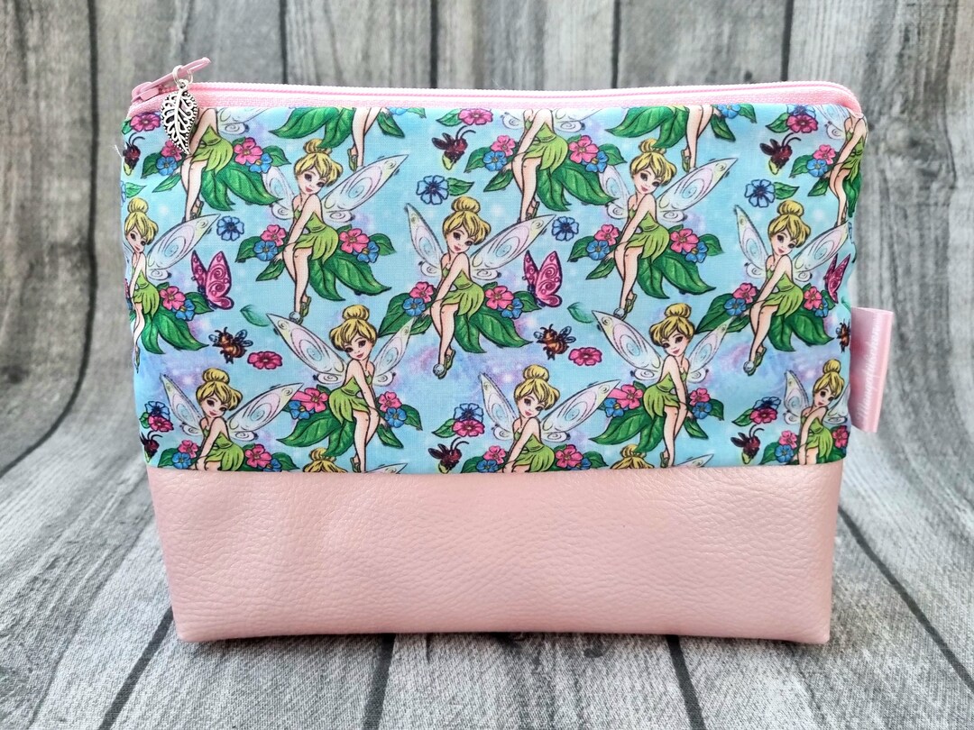 Cosmetic Bag Tinkerbell Fairy Peter Pan Elf Disney Cult Pink Etsy