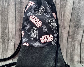 Backpack Star Wars Death Vader black gym bag bag cult bag NEW jute bag imitation leather with drawstring men series laundry gift idea