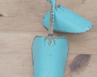 Vintage blue shoe trees/ vintage shoes/ vintage shoe stretchers./ vintage home
