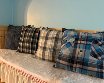 Memory pillows : made with loved ones cherished clothing