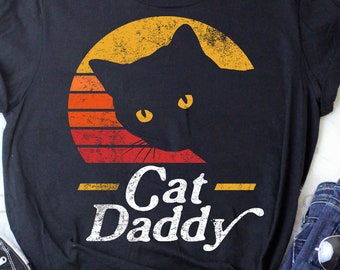 Cat Daddy Vintage, Black Cat Daddy Tee | Short-Sleeve Unisex T-Shirt