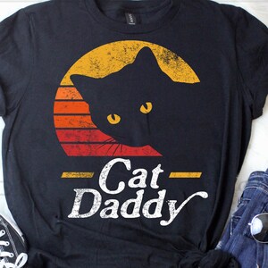Cat Daddy Vintage, Black Cat Daddy Tee | Short-Sleeve Unisex T-Shirt
