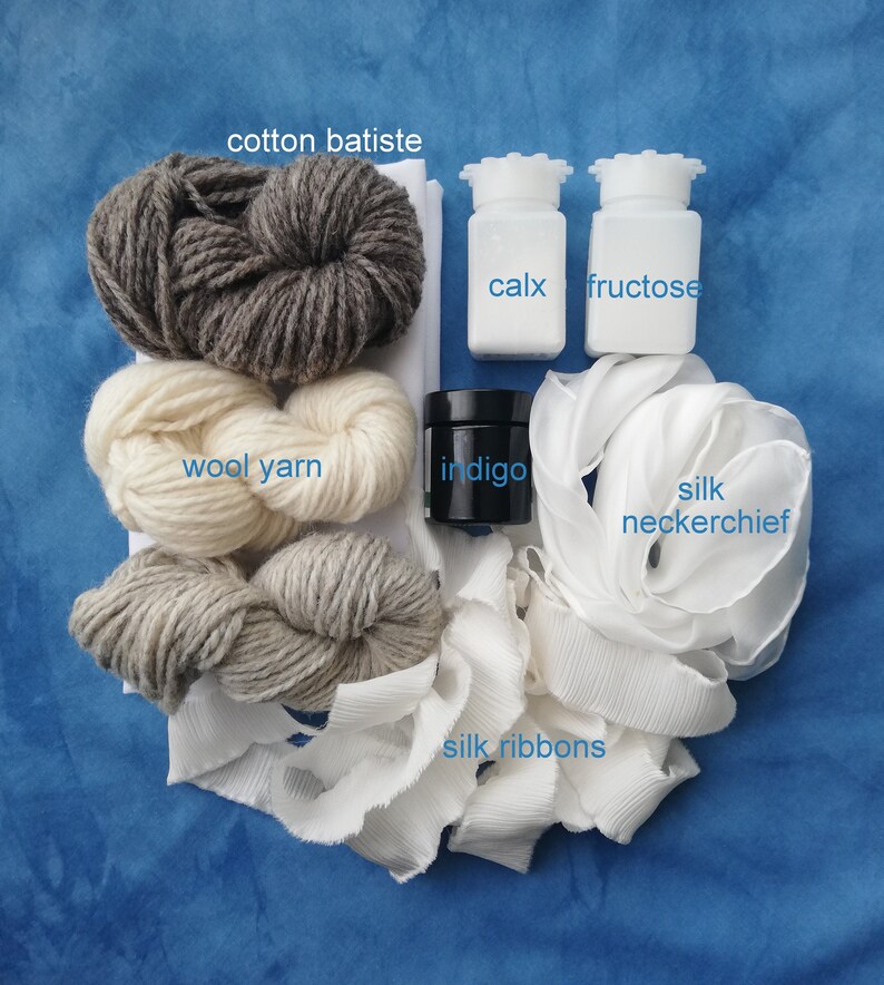 Natural indigo dye kit with 123 vat. Botanical indigo kit. Etsy