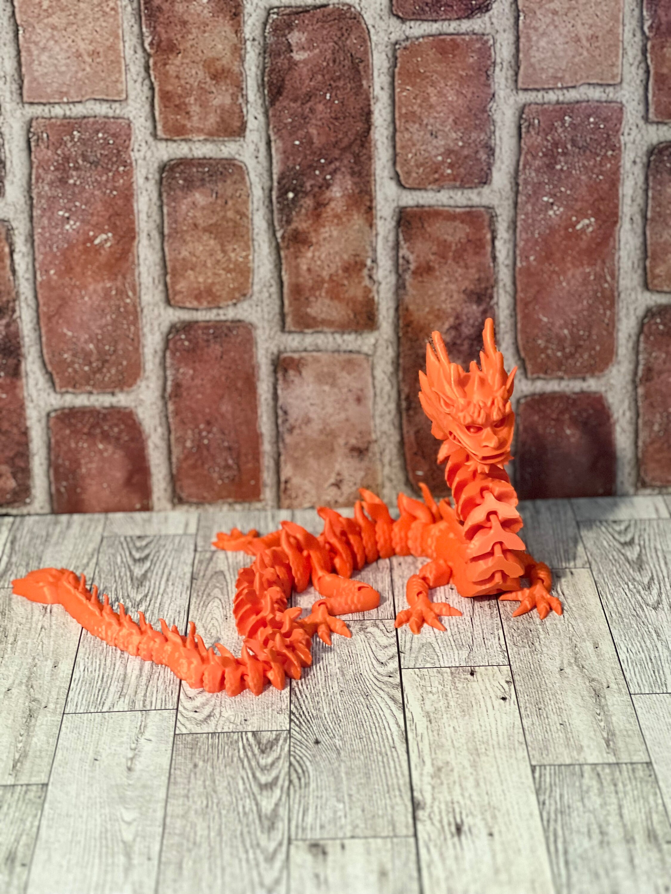 3D Printed Articulated Dragon - Etsy