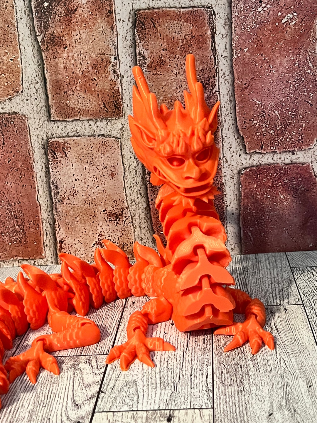 3D Printed Articulated Dragon - Etsy