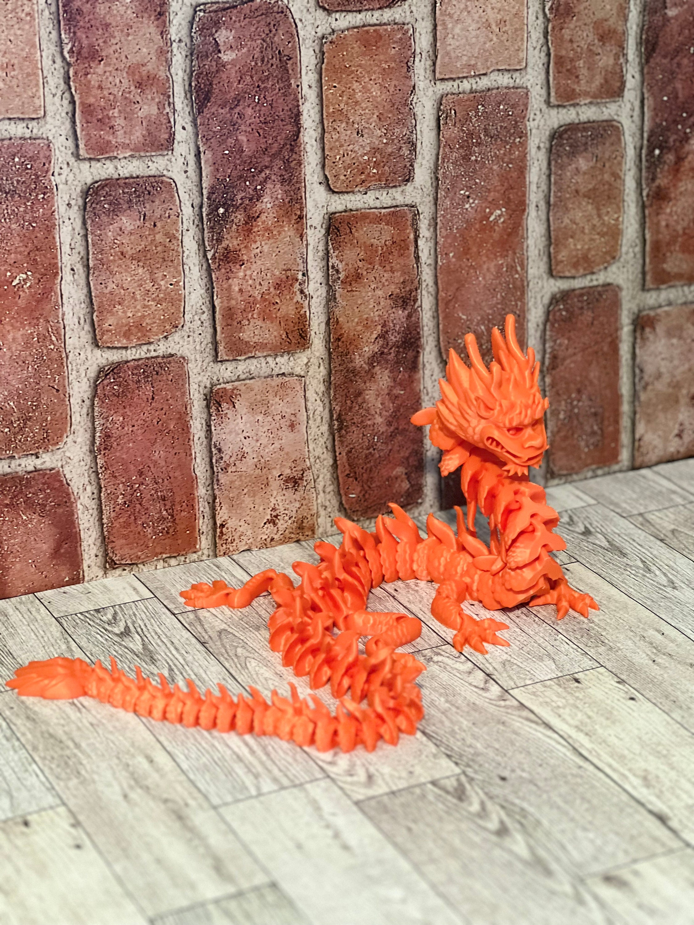 3D Printed Articulated Dragon - Etsy