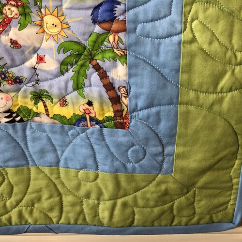 Shops Custom Jungle/Safari Quilt
