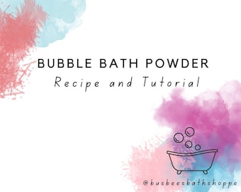 DIY Recipe - Bubble Bath powder + bonus masterbatch recipe