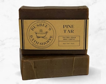 Pine tar soap