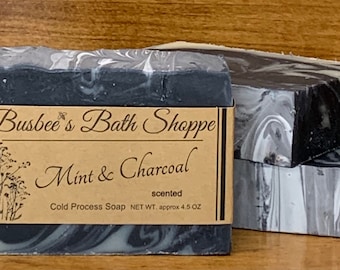 Mint and Charcoal soap