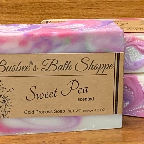 Sweet Pea Cold Process Soap