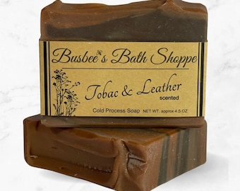 Tobac & Leather scented Soap