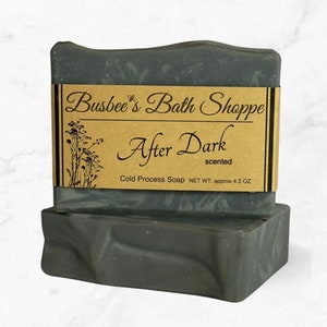 After dark soap, Masculine scented soap, Soap for him