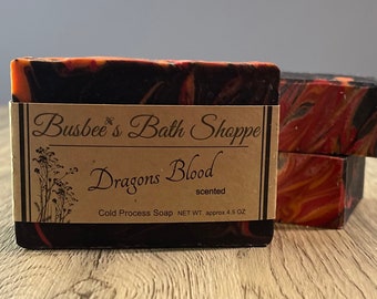 Dragons Blood Cold process soap