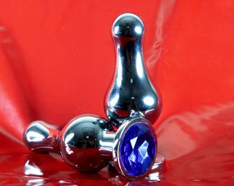 Advanced Stainless Steel Jewel Butt Plug LARGE mature