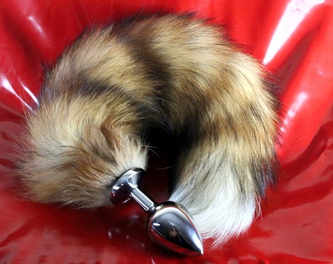 Red Fox Tail Butt Plug Real Fur Available In 3 Sizes Mature Etsy