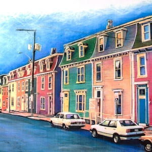 Gower Street 2. St. John's Newfoundland. Kleurrijke personages