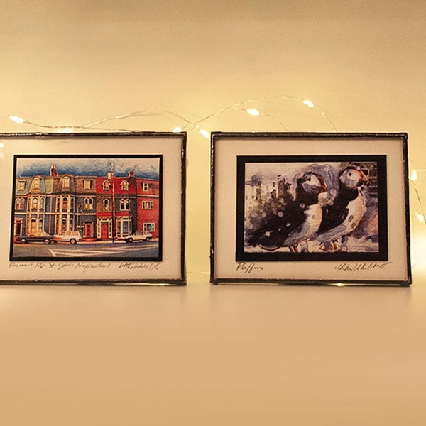 Special. Purchase four framed minis for a special price.