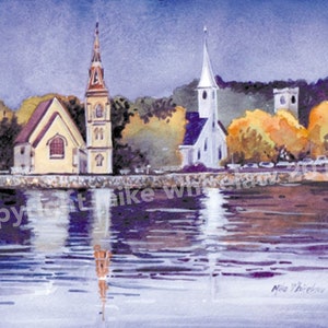 The Three churches, Mahone Bay, Nova Scotia.