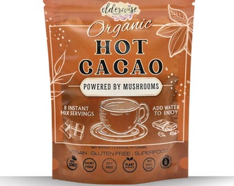 Hot Cocoa | Hot Chocolate | Powered with Mushrooms | Freeze Dried Instant Beverage | No Caffeine | Coffee Alternative | Hot Coco Mix