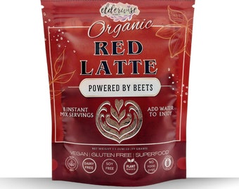 Red Latte | Powered with Beets | Freeze Dried Instant Beverage | No Caffeine | Coffee Alternative