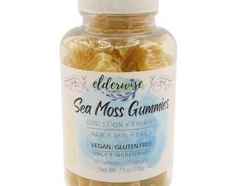 Sea Moss Gummies | Only 3 ingredients | 60 gummies for a 30 day supply