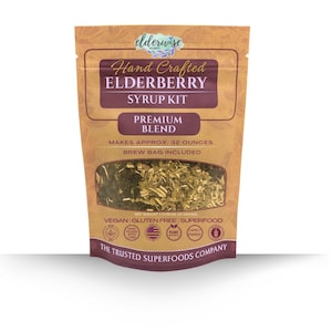Elderberry Syrup Kit: DIY Brewing Bag Included - Makes 32oz